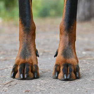 Doberman Pinscher — paws