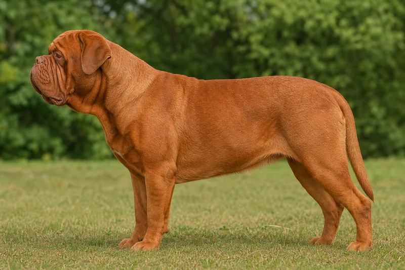 Dogue De Bordeaux — red coat