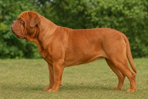 Dogue De Bordeaux — red coat