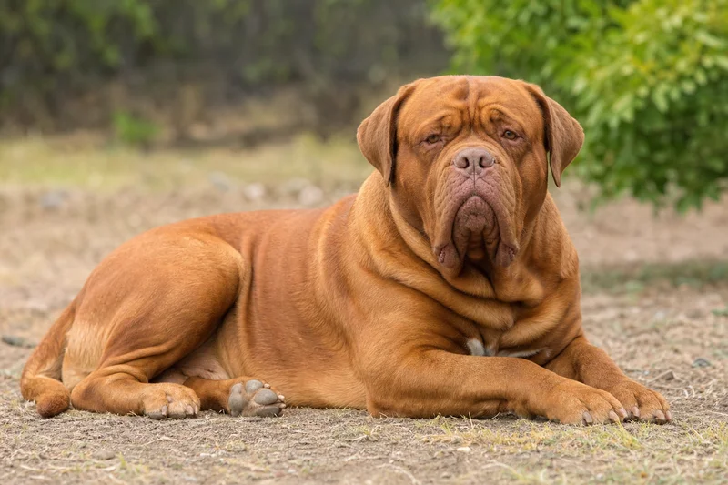 Dogue De Bordeaux — lying down