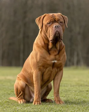 Dogue De Bordeaux — sitting