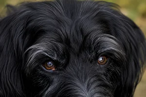 Dutch Smoushond — eyes