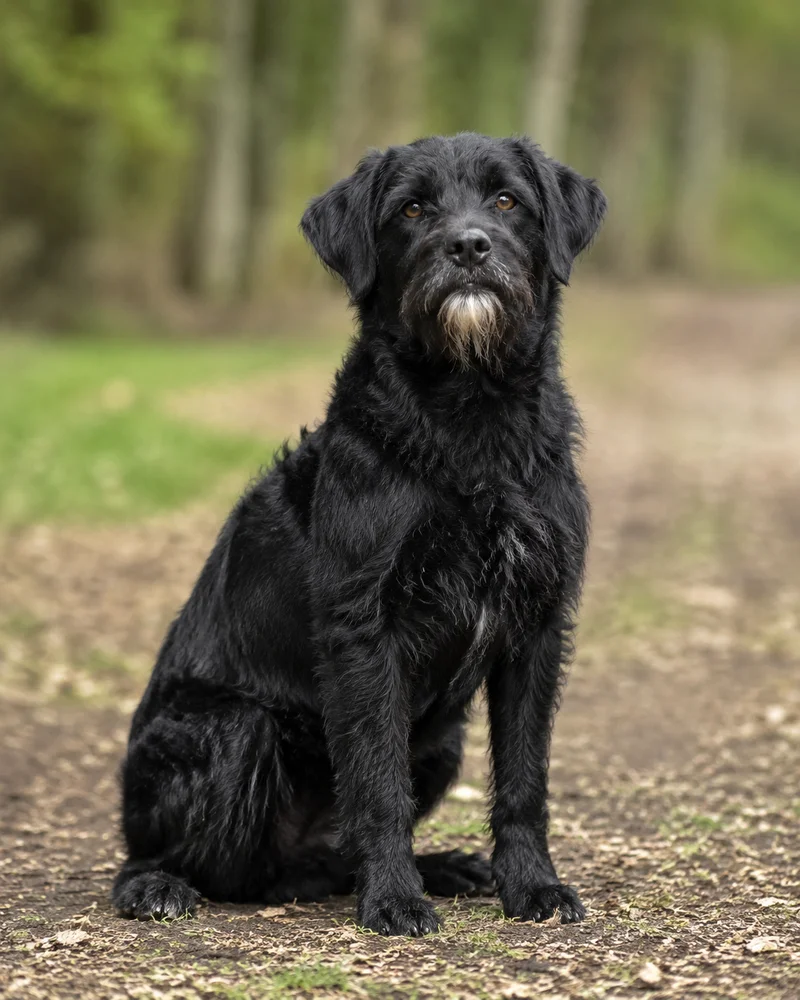 Dutch Smoushond — sitting