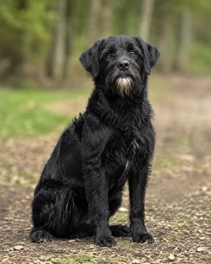 Dutch Smoushond — sitting
