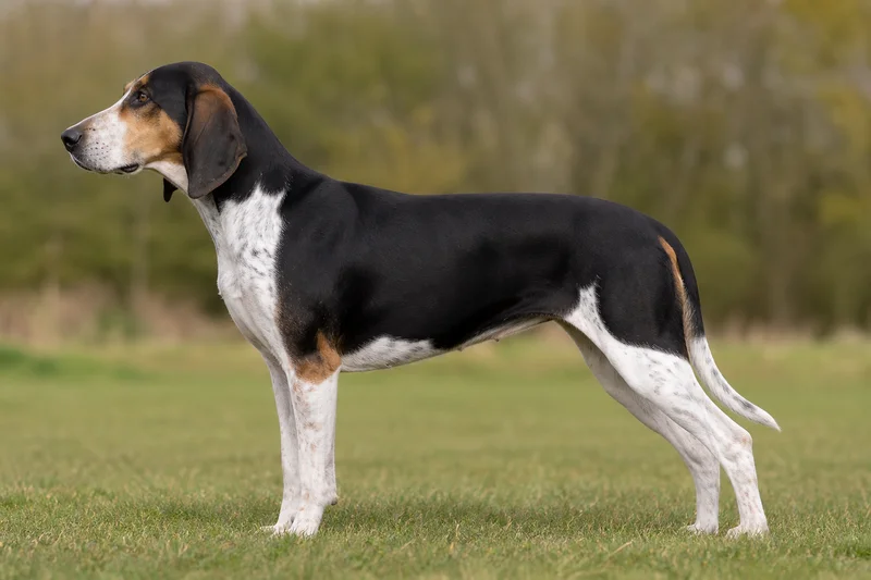 English Foxhound — Tricolor (black coat