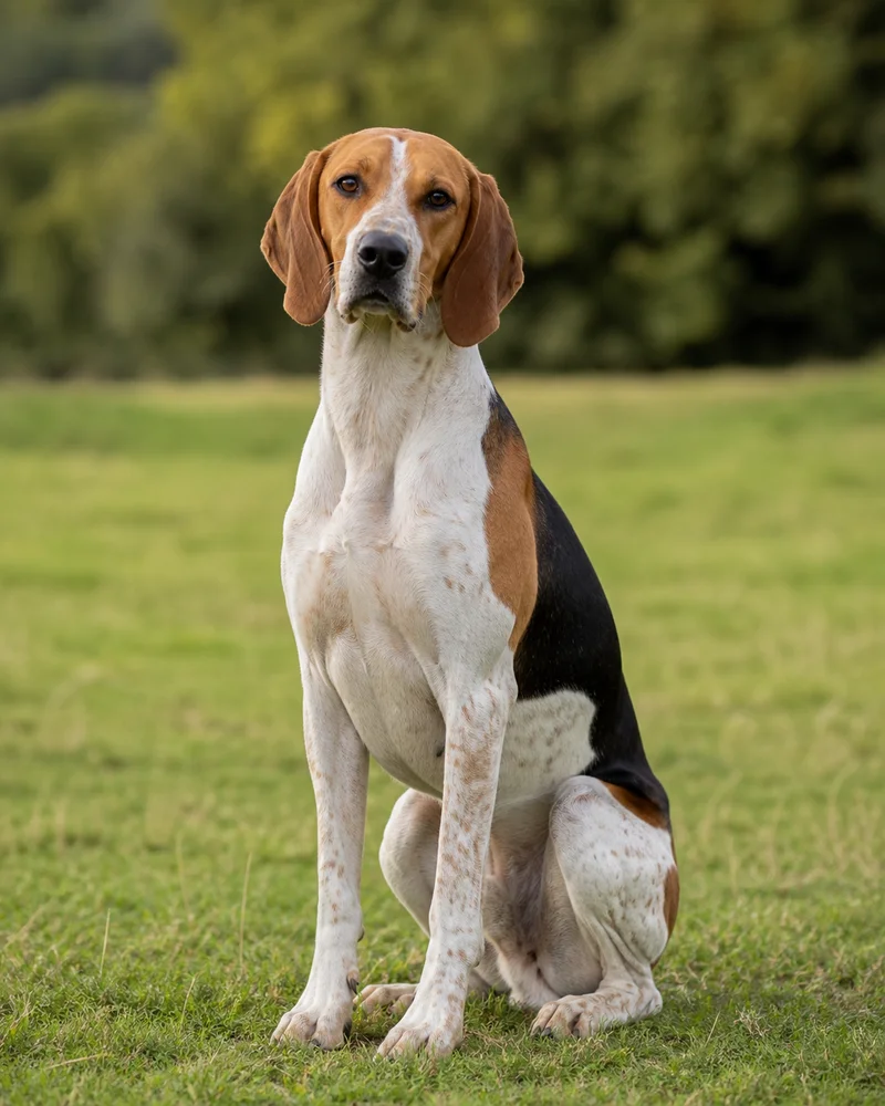 English Foxhound — sitting