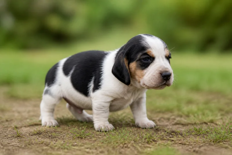 English Foxhound — young puppy (~1 mo)