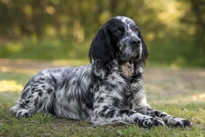 English Setter — lying down