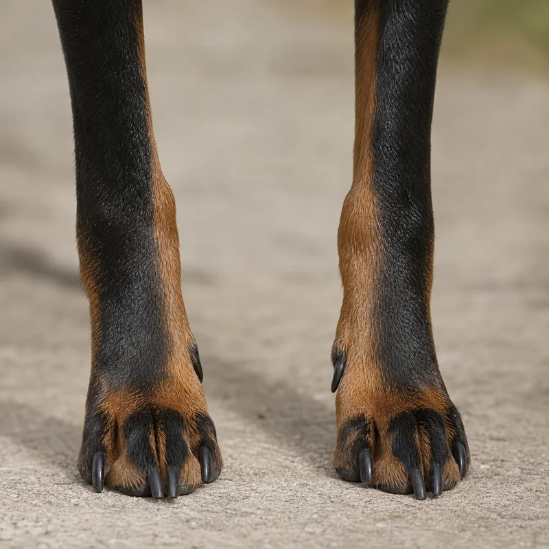 English Toy Terrier — paws
