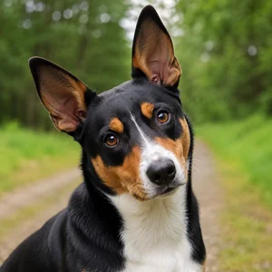 Entlebucher Mountain Dog — alert