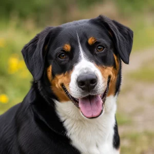 Entlebucher Mountain Dog — happy