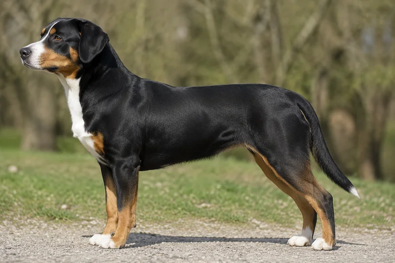 Entlebucher Mountain Dog — side