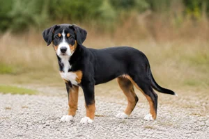 Entlebucher Mountain Dog — puppy (~4 mo)
