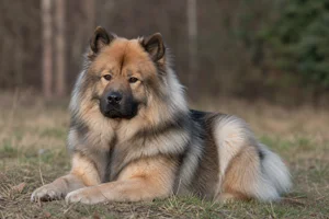 Eurasier — lying down