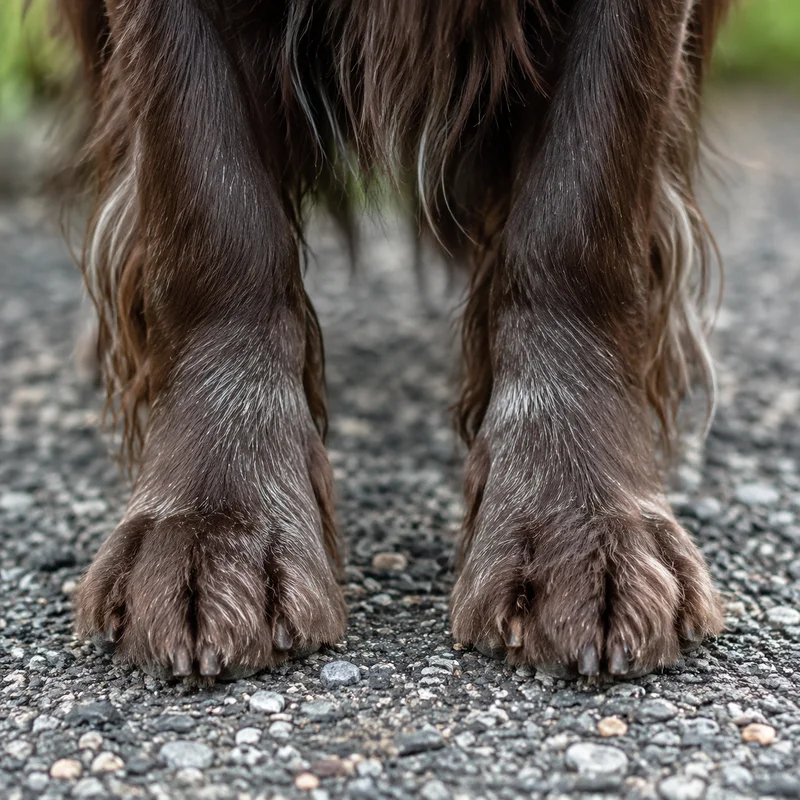 Field Spaniel — paws