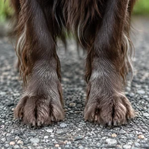 Field Spaniel — paws