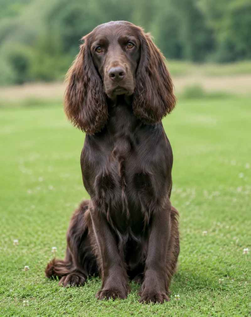 Field Spaniel — sitting