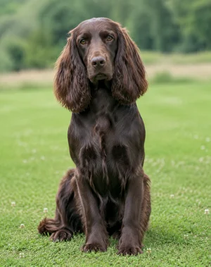 Field Spaniel — sitting