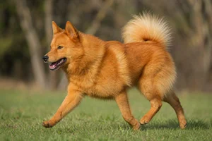 Finnish Spitz — running