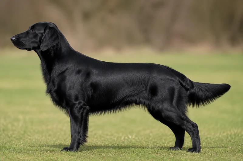 Flat Coated Retriever — black coat