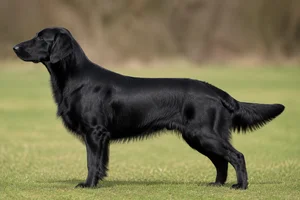 Flat Coated Retriever — black coat