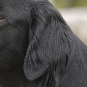 Flat Coated Retriever — ears