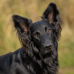 Flat Coated Retriever — alert