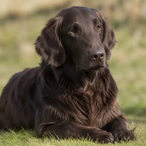 Flat Coated Retriever — relaxed