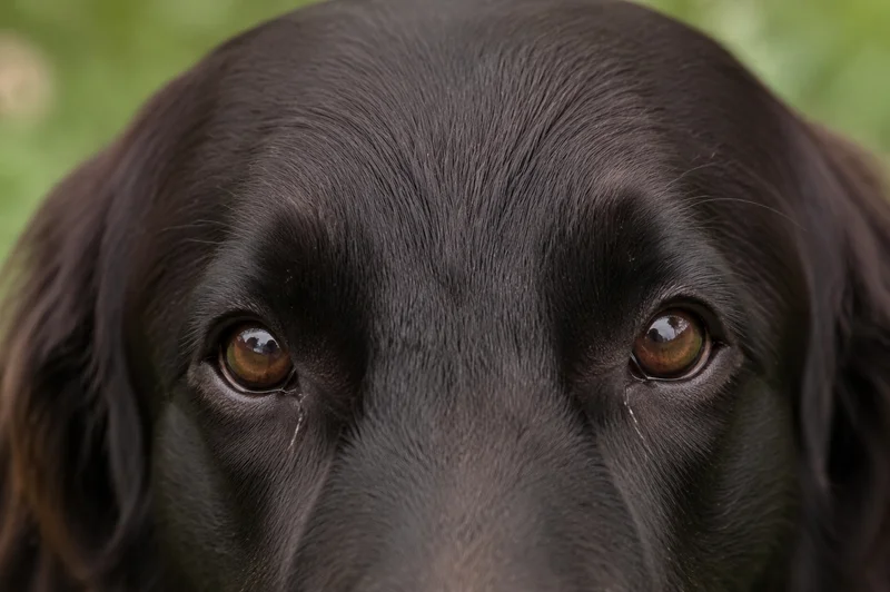 Flat Coated Retriever — eyes