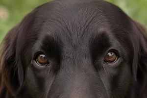 Flat Coated Retriever — eyes