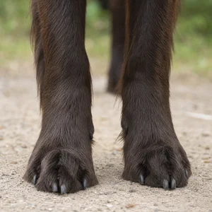 Flat Coated Retriever — paws