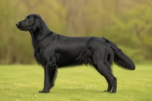 Flat Coated Retriever dog