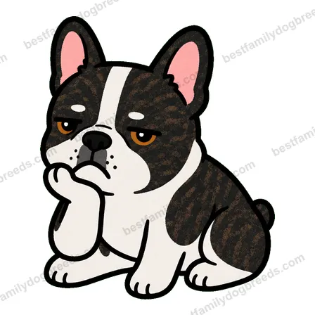 French Bulldog bored dog meme sticker
