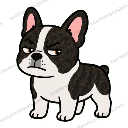 French Bulldog suspicious dog meme sticker