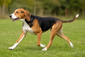 French Tricolour Hound — running