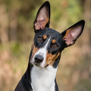 French Tricolour Hound — alert