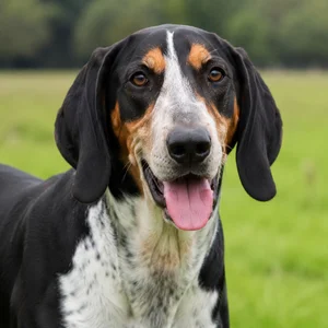 French Tricolour Hound — happy