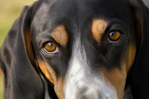 French Tricolour Hound — eyes