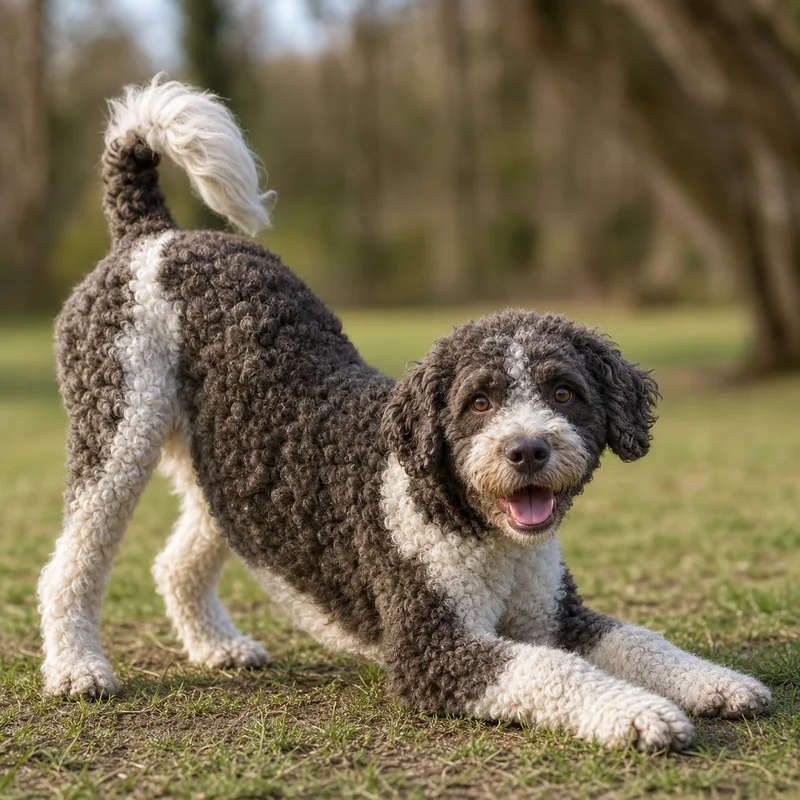 French Water Dog — playful