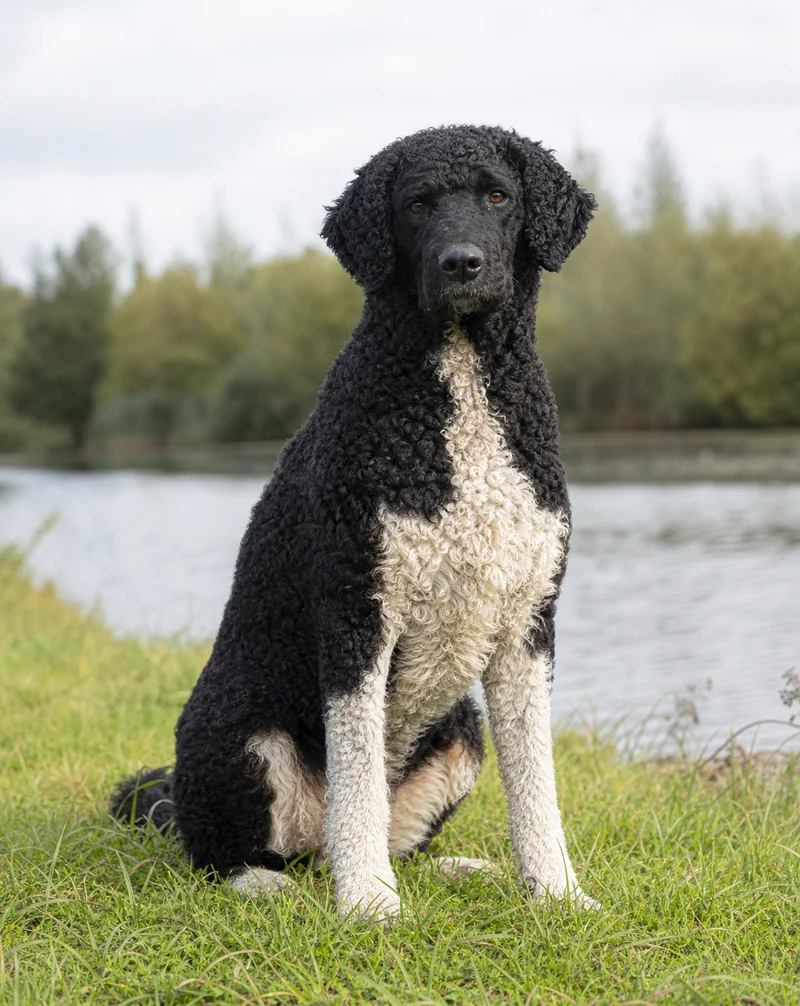 Frisian Water Dog — sitting