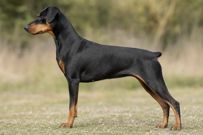 German Pinscher — Black and Tan coat