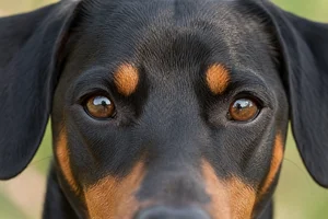 German Pinscher — eyes