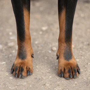 German Pinscher — paws
