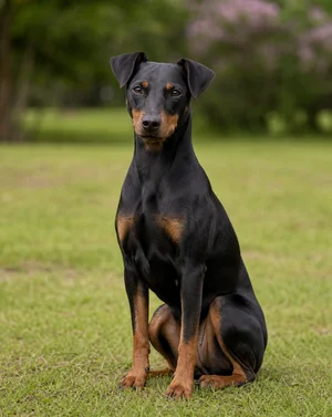 German Pinscher — sitting