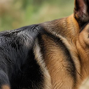 German Shepherd Dog — coat texture