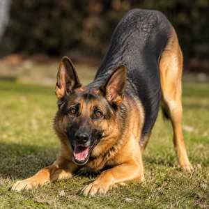 German Shepherd Dog — playful