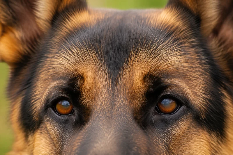 German Shepherd Dog — eyes