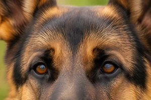 German Shepherd Dog — eyes