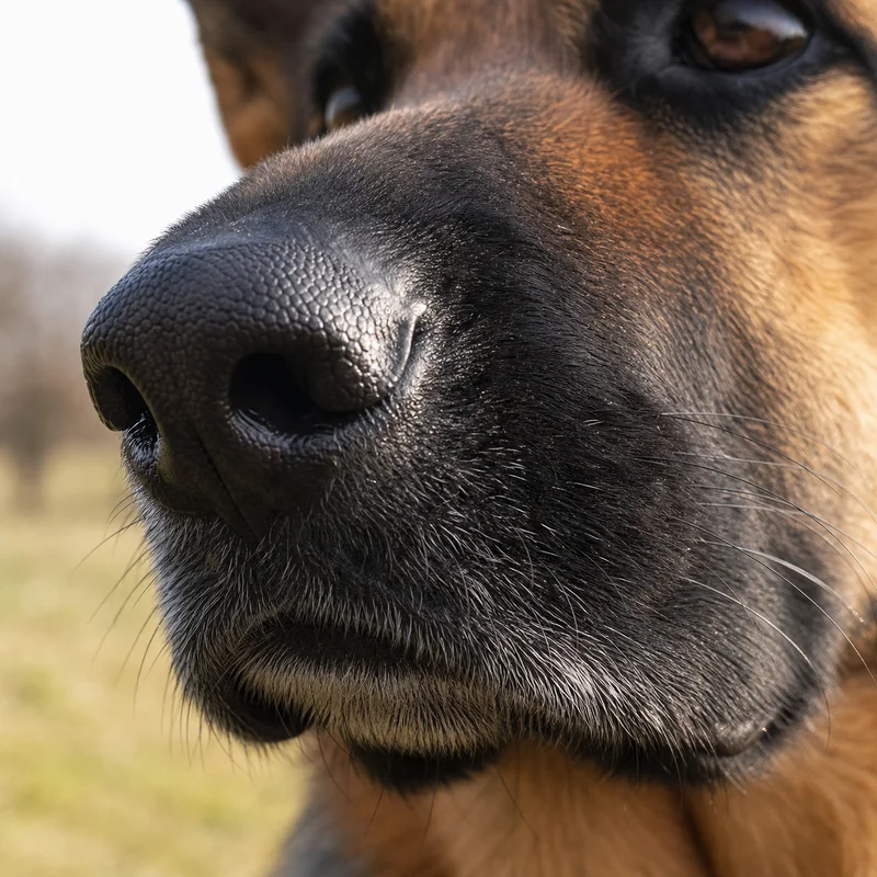 German Shepherd Dog — nose