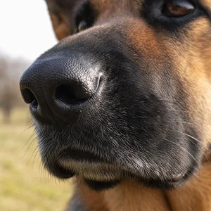German Shepherd Dog — nose